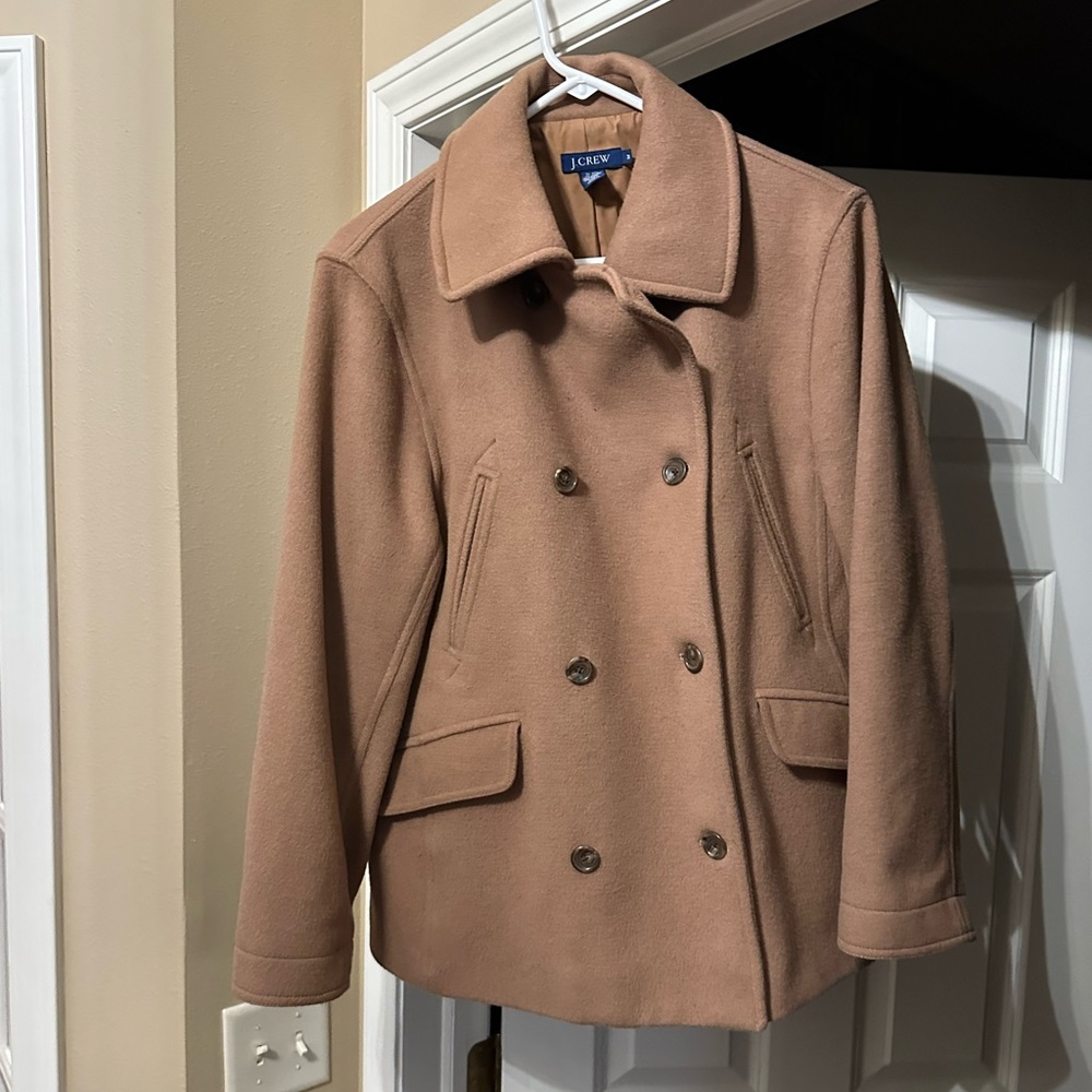 Tan Wool Peacoat